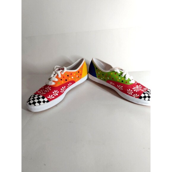Keds Women Shoes Size 7 Unique Hand Painted Design Funky & Cool NIB - Picture 1 of 12